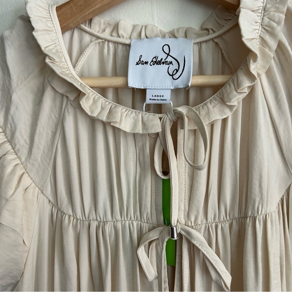 NWT Sam Edelman Tiered Ruffle Satin Dress - Picture 3 of 4